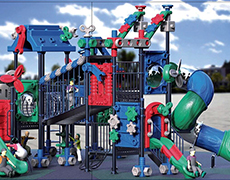 德州XS-JM7022最新積木系列兒童滑梯